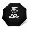 Keep Calm And Love Gators Umbrellas Windproof Folding Umbrella Uv Protection Sun Umbrella For Rain - Light-Weight, Strong, Compact With & Easy Auto Open/Close Button -TRAVELPRO Sales 31xQLs8511S