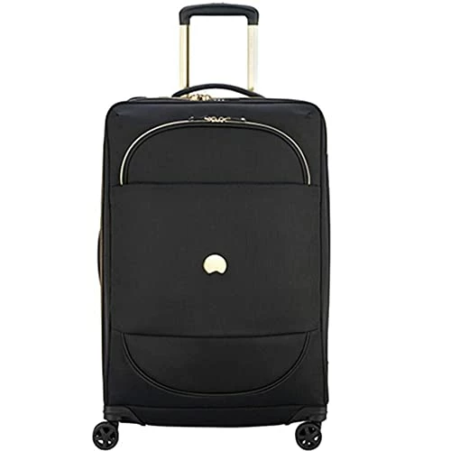 DELSEY Paris Montrouge Softside Expandable Luggage With Spinner Wheels, Black, Checked-Medium 25 Inch 3 DELSEY Paris Montrouge Softside Expandable Luggage With Spinner Wheels, Black, Checked-Medium 25 Inch