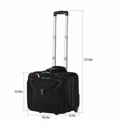 AirTraveler Rolling Briefcase Rolling Laptop Bag Computer Case With Wheels Spinner Mobile Office Carry On Luggage For 14.1in 15.6in Business Notebook For Women Men -TRAVELPRO Sales 31ywW5y54sL