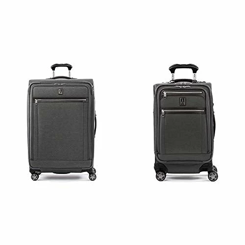 Travelpro Platinum Elite-Softside Expandable Spinner Wheel Luggage, Vintage Grey, 2-Piece Set (21/29) 3 Travelpro Platinum Elite-Softside Expandable Spinner Wheel Luggage, Vintage Grey, 2-Piece Set (21/29)