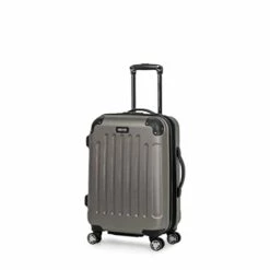Kenneth Cole Reaction Renegade 20" ABS Expandable 8-Wheel Carry-On, Silver, Inch