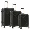 Kensie Women's Dawn Hardside 3-Piece Spinner Luggage Set, Black, (20/24/28) -TRAVELPRO Sales 41 Glbg OPS