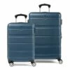 Travelpro Runway 2 Piece Luggage Set, Carry-on & Convertible Medium To Large 28-Inch Check-in Hardside Expandable Luggage, 8 Spinner Wheels, TSA Lock, Hardshell  Suitcase, Teal Blue