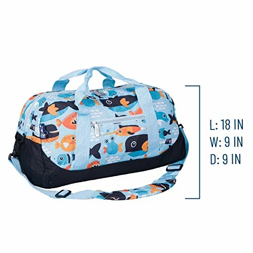 Wildkin Kids Overnighter Duffel Bags For Boys & Girls, Measures 18 X 9 X 9 Inches Duffel Bag For Kids, Carry-On Size & Ideal For School Practice Or Overnight Travel, BPA-free (Big Fish) 7 Wildkin Kids Overnighter Duffel Bags For Boys & Girls, Measures 18 X 9 X 9 Inches Duffel Bag For Kids, Carry-On Size & Ideal For School Practice Or Overnight Travel, BPA-free (Big Fish) - Image 5