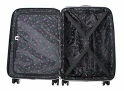 Betsey Johnson Designer 20 Inch Carry On - Expandable (ABS + PC) Hardside Luggage - Lightweight Durable Suitcase With 8-Rolling Spinner Wheels For Women (Stripe Roses) -TRAVELPRO Sales 41 wFJVtjEL