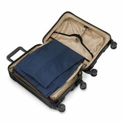 Briggs & Riley Torq Hardside Carry On Luggage With Spinner Wheels 22 Inch. USB Charging Port, TSA-Friendly Locks, Easy Access Hinged Front Pocket, Black -TRAVELPRO Sales 410CBs BLjL