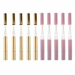 Dovewill 10Pcs 3ml Travel Portable Empty Twist Pen Cuticle Oil Cosmetic Container Nail Polish Liquid Lip Gloss Tube With Brush