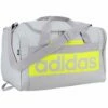 Adidas Court Lite Duffel Bag, Halo Silver/Acid Yellow, One Size -TRAVELPRO Sales 410qfecJhKL