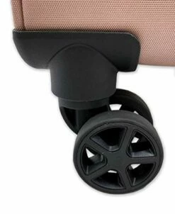 LONDON FOG Bromley Softside Expandable Spinner Luggage, Rose Gold, Checked-Medium 24-Inch -TRAVELPRO Sales 41128ybUzbL