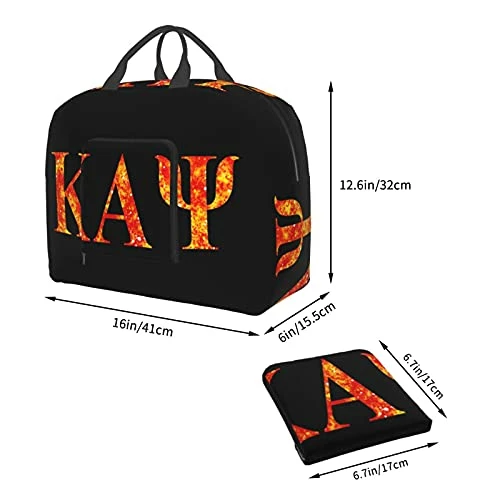 ZHUOBAIL Ka-pp_a A_lp-ha Ps-i 1911 KAP Fraternity Nupes Travel Duffel Bag Storage Packet Foldable Lightweight Portable High Capacity Tote Carry On Luggage Bags Handbag Box 16x6x12.6 Inch 9 ZHUOBAIL Ka-pp_a A_lp-ha Ps-i 1911 KAP Fraternity Nupes Travel Duffel Bag Storage Packet Foldable Lightweight Portable High Capacity Tote Carry On Luggage Bags Handbag Box 16x6x12.6 Inch - Image 7