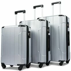 Merax 3 Piece Luggage Sets ABS Expandable Spinner Suitcase With TSA Lock 20 Inch 24 Inch 28 Inch