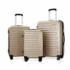 Fanskey Luggage, 3 Piece Set Suitcase With Spinner Wheels, Hardshell, Lightweight, TSA Lock (Gold) -TRAVELPRO Sales 412rgrhihsS