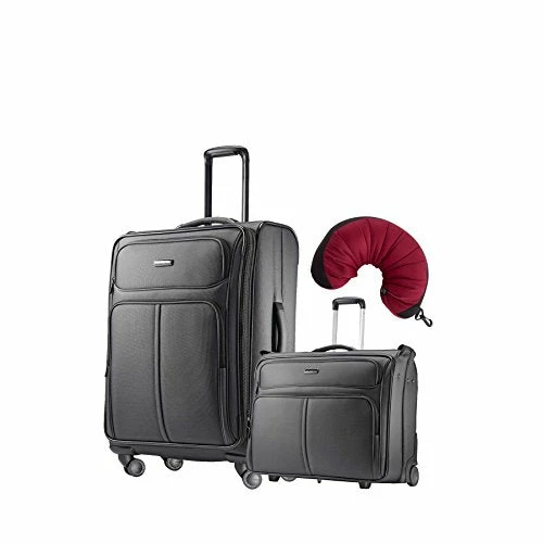 Samsonite Leverage LTE 3 Piece Carry-On Bundle | 25", Wheeled Garment Bag, Travel Pillow 3 Samsonite Leverage LTE 3 Piece Carry-On Bundle | 25", Wheeled Garment Bag, Travel Pillow