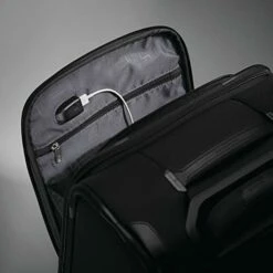 Samsonite Lineate Underseat Carry On Boarding Bag With Spinner Wheels, Obsidian Black -TRAVELPRO Sales 413p8tPhdwL
