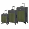 It Luggage Filament 3 Piece Softside 8 Wheel Expandable Spinner Set, Grey/Green, 3 Pc -TRAVELPRO Sales 414lLbjEKQL
