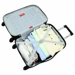 Wrangler Smart Luggage Set With Cup Holder And USB Port, Navy Blue, 20-Inch Carry-On -TRAVELPRO Sales 415GcGjdkeL