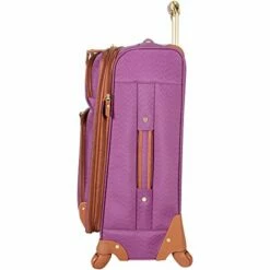 Steve Madden Designer Luggage Collection - Expandable 24 Inch Softside Bag - Durable Mid-sized Lightweight Checked Suitcase With 4-Rolling Spinner Wheels (Global Purple) 15 Steve Madden Designer Luggage Collection - Expandable 24 Inch Softside Bag - Durable Mid-sized Lightweight Checked Suitcase With 4-Rolling Spinner Wheels (Global Purple) -TRAVELPRO Sales 415Kxz7OanL