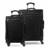 Travelpro Runway 2 Piece Luggage Set, Carry-on & Convertible Medium To Large 28-Inch Check-in Expandable Luggage, 4 Spinner Wheels, Softside Suitcase, Men And Women, Black -TRAVELPRO Sales 415LuYydgqL