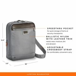 Briggs & Riley @ Work-Expandable Crossbody, Grey, One Size 17 Briggs & Riley @ Work-Expandable Crossbody, Grey, One Size -TRAVELPRO Sales 415X KujBGL