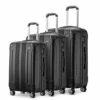 JOYWAY Luggage 3 Piece Set Suitcase Lightweight Hardshell TSA Lock Spinner (black) 2 JOYWAY Luggage 3 Piece Set Suitcase Lightweight Hardshell TSA Lock Spinner (black) -TRAVELPRO Sales 415hyJTdKLS