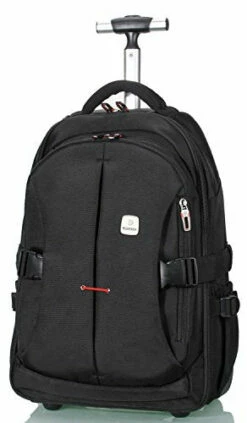 19” Rolling Carry-On Luggage Travel Duffel Bag For Men,Tsa Checkpoint Friendly Wheeled Backpack,