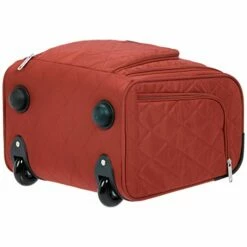 AmazonBasics Underseat Carry On Rolling Travel Luggage Bag - Red Quilted -TRAVELPRO Sales 416jpyFCGhL