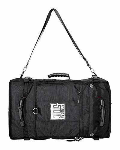 American Stoic Carry On Bag Black - 50L TSA Approved Weekender Bag – Convertible From 19” Laptop Backpack To Carryon Duffel Bag – 22x14x9 (43 Linear) Inches 9 American Stoic Carry On Bag Black - 50L TSA Approved Weekender Bag – Convertible From 19” Laptop Backpack To Carryon Duffel Bag – 22x14x9 (43 Linear) Inches - Image 7