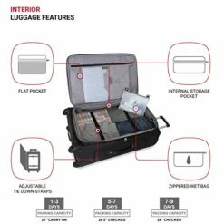 SwissGear Sion Softside Expandable Roller Luggage, Black, 3-Piece Set (21/25/29) -TRAVELPRO Sales 417Ck6SvCJL