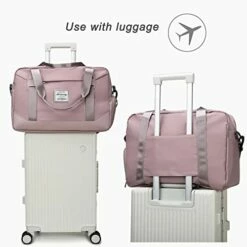 FOAN & MABLE Womens Travel Bags, Weekender Carry On For Women, Sports Gym Bag, Workout Duffel Bag, Overnight Shoulder Bag Fit 15.6 Inch Laptop Pink Large -TRAVELPRO Sales 417LBzVn uL