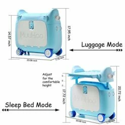 ANIMOR Kids Travel Partner Ride-On Suitcase And Carry-On Luggage, Classic Rolling Luggage (Penguin Blue) -TRAVELPRO Sales 418vPzAWqjL