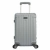 TPRC Seattel Hardside Rolling Carry-On Luggage, Silver, 20-Inch