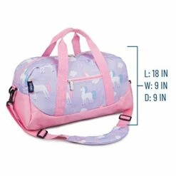 Wildkin Kids Overnighter Duffel Bags For Boys & Girls, Measures 18 X 9 X 9 Inches Duffel Bag For Kids, Carry-On Size & Ideal For School Practice Or Overnight Travel, BPA-free (Unicorn) -TRAVELPRO Sales 419 H9xy23L