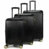 Badgley Mischka Modern Trolley Diamond 3 Piece Expandable Spinner Wheels Luggage / Suitcase Set (Black) 2 Badgley Mischka Modern Trolley Diamond 3 Piece Expandable Spinner Wheels Luggage / Suitcase Set (Black) -TRAVELPRO Sales 419bfJvsxUL