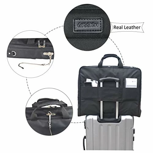 Foldable Carry On Garment Bag Fit 3 Suits, 44-inch Suit Bag For Travel And Business Trips With Shoulder Strap 5 Foldable Carry On Garment Bag Fit 3 Suits, 44-inch Suit Bag For Travel And Business Trips With Shoulder Strap - Image 3