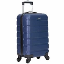 Wrangler Hardside Carry-On Spinner Luggage, Navy Blue, 20-Inch -TRAVELPRO Sales 41B27FGAc1L