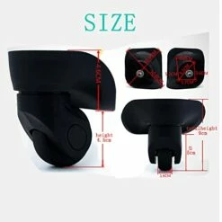 AngelReally Replacement Luggage Suitcase Wheels, 360 Degree Swivel Caster Wheel Outdoor Luggage Travel Suitcase Wheels Replacement Wheel For Suitcase Repair (Luggage Suitcase Wheels), 27 15 AngelReally Replacement Luggage Suitcase Wheels, 360 Degree Swivel Caster Wheel Outdoor Luggage Travel Suitcase Wheels Replacement Wheel For Suitcase Repair (Luggage Suitcase Wheels), 27 -TRAVELPRO Sales 41BItSbmj6L