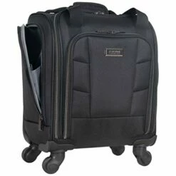 Kenneth Cole Reaction 18" Lightweight Multi-Pocket Anti-Theft RFID 14.1" Laptop & Tablet Underseater Carry-On With USB Charging Port, Black -TRAVELPRO Sales 41BOnKVuqpL