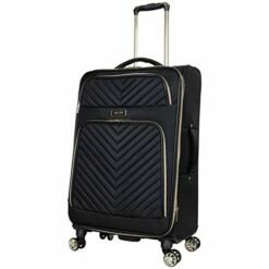 Kenneth Cole Reaction Women's Chelsea Luggage Chevron Softside 8-Wheel Spinner Expandable Suitcase Collection, Black, 24-Inch Checked -TRAVELPRO Sales 41CR7nW9vIL