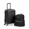Kenneth Cole Reaction Diamond Tower Luggage Collection Lightweight Hardside Expandable 8-Wheel Spinner Travel Suitcase, Black, 2pc Bundle (Carry On+Backpack) 1 Kenneth Cole Reaction Diamond Tower Luggage Collection Lightweight Hardside Expandable 8-Wheel Spinner Travel Suitcase, Black, 2pc Bundle (Carry On+Backpack) -TRAVELPRO Sales 41DT6vNS4UL
