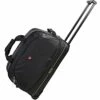 OIWAS Small Rolling Duffle Bag With Wheels Travel 22 Inch Carry On Luggage Tote Suitcase Unisex-Adult Short Term Trips Expandable 45L To 55L Women Men Black -TRAVELPRO Sales 41EOfVjY0zS