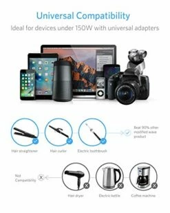 BESTEK Universal Voltage Converter, [Pure Sine Wave] Travel Power Converter Adapter For Hair Straightener/Curler, 100-240V To 110V Travel Adapter With Fast USB (Blue) -TRAVELPRO Sales 41ESIYt9tuL