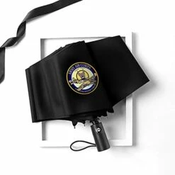 Aac P-40 Warhawk 49fg 7th Fighter Squadron Waterproof Windproof Automatic Tri-Fold Umbrellas Uv-Resistant Vinyl Travel Umbrellas Durable Portable Parasol Outdoor Sun&Rain Umbrellas -TRAVELPRO Sales 41FF NBpFL