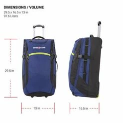 SwissGear Extra Large Lightweight Rolling Duffel, Blue/Green -TRAVELPRO Sales 41G5UACiG L