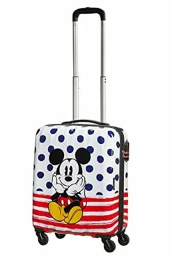 American Tourister Disney Legends - Spinner S - Kids Luggage, 55 Cm, 36 L, Multicolour (Mickey Dots) -TRAVELPRO Sales 41G5pmwnd2S