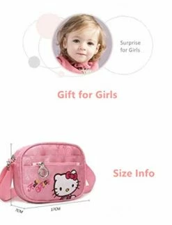 Hello Kitty Bag, Hello Kitty Purse For Girls-Pink KT Cat Crossbody Bag, Hello Kitty Mini Pink Small Shoulder Handbag For Girl, Mini Travel Bag For Girls, KT Cat Purse For Girls. -TRAVELPRO Sales 41HR1ZN11iL