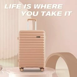 Coolife Luggage Suitcase Expandable (only 28”) ABS+PC Spinner Suitcase With TSA Lock Carry On 20 In 24in 28in -TRAVELPRO Sales 41I01Uek 2L