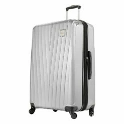 Skyway Epic Hardside 4-Wheel Luggage Spinner Collection (Silver, 28-Inch)