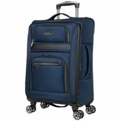 Kenneth Cole Reaction Rugged Roamer Luggage Collection Lightweight Softside Expandable 8-Wheel Spinner Travel Suitcase Bag, Navy, 20-inch Carry-On 20 Kenneth Cole Reaction Rugged Roamer Luggage Collection Lightweight Softside Expandable 8-Wheel Spinner Travel Suitcase Bag, Navy, 20-inch Carry-On -TRAVELPRO Sales 41ImL0ddQWL