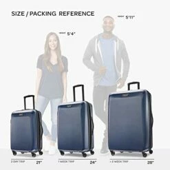 American Tourister Moonlight Hardside Expandable Luggage With Spinner Wheels, Navy, 3-Piece Set (21/24/28) 17 American Tourister Moonlight Hardside Expandable Luggage With Spinner Wheels, Navy, 3-Piece Set (21/24/28) -TRAVELPRO Sales 41IvFANuSmL
