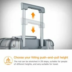 Bamboo Wolf 20-inch Aluminum-Magnesium Alloy Carry-on Hardside Suitcase Hard Shell Luggage, Built-In TSA Lock, Zipperless Fashion With Spinner Wheels For Travel / Business, Silver -TRAVELPRO Sales 41JGJagRzqL 2dbcdc06 8d0f 46f3 b75d 431500267b9b